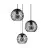 Eglo Luce Pendente Almanzora Acciaio Nero Rame | IP20 - Adatto per 3x E27 